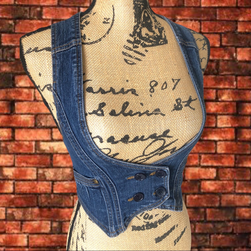 Stretch Denim Corset Vest! Women’s XS